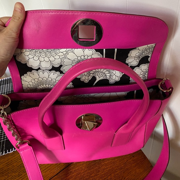 Pink Kate Spade purse with Floral inside - Picture 3 of 5